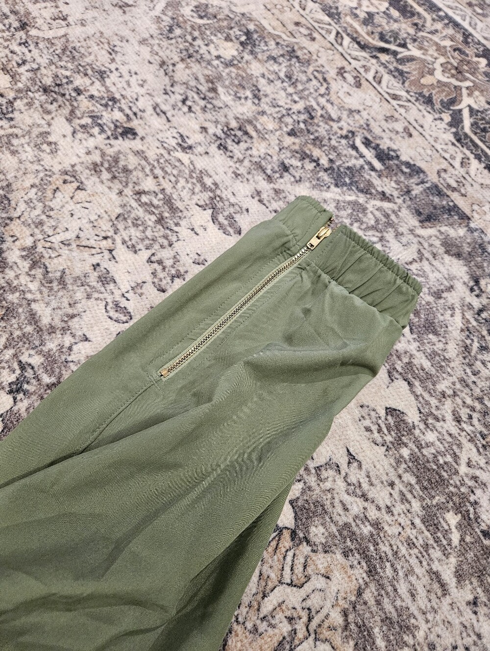 Albion Womens TALL L JUMPSUIT OVERALLS OLIVE GREEN FUN OUTDOOR - Picture 7 of 11